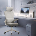 Cadeira de escritório, design ergonômico com suporte lombar independente, malha respirável e encosto de cabeça ajustável (Preto)