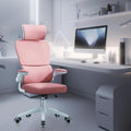 Cadeira de escritório, design ergonômico com suporte lombar independente, malha respirável e encosto de cabeça ajustável (Preto)