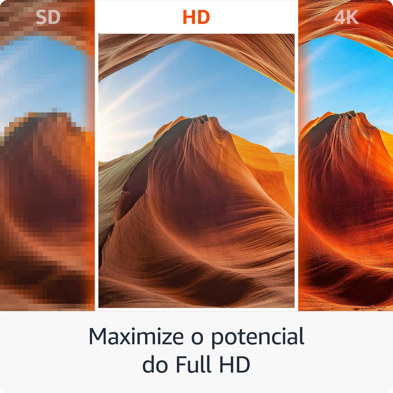 Fire TV Stick HD (Geração mais recente) | Com controle remoto por voz com Alexa (inclui comandos de TV), controles de casa inteligente e streaming em HD